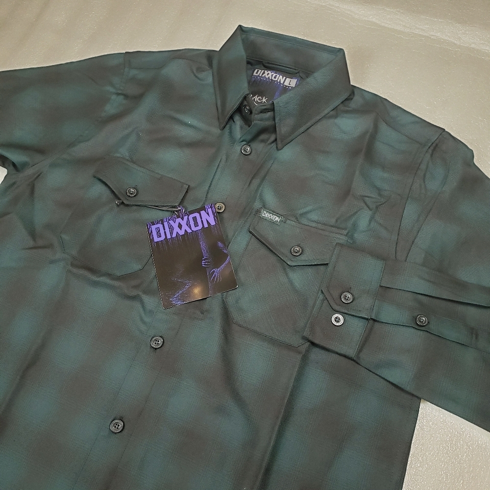 NWT Dixxon Men's Large "Black Forest" Flannel